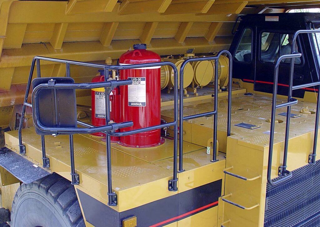 heavy equipment fire suppression system